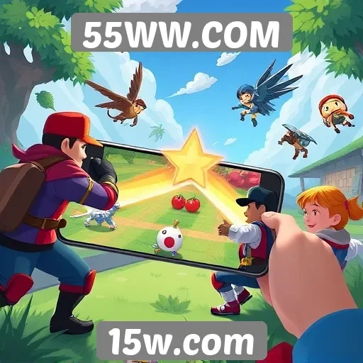 Experiência de jogos mobile no 55WW.COM